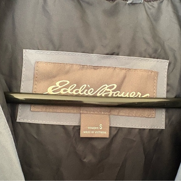 Eddie Bauer Blue Glacier Peak Seamless Down Long Puffer Parka Coat Small - Picture 7 of 12